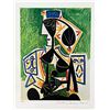 Image 1 : Pablo Picasso WOMAN IN GREEN Estate Signed Limited Edition Giclee