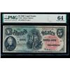 Image 1 : 1869 $5 Legal Tender Note PMG 64