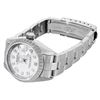 Image 3 : Rolex Ladies Stainless Steel White Arabic Dial Engine Turn Quickset Date Watch