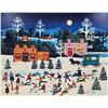 Image 1 : Jane Wooster Scott FROSTY FROLICS Hand Signed Limited Edition Serigraph