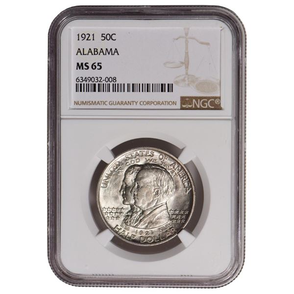1921 Alabama Centennial Commemorative Half Dollar NGC MS65