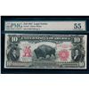 Image 1 : 1901 $10 Bison Legal Tender Note PMG 55