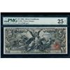 Image 1 : 1896 $5 Educational Silver Certificate PMG 25NET