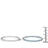 Image 4 : Plated Rhodium 3.60ctw Blue Topaz Earrings