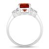 Image 2 : Plated Rhodium 1.65ct Citrine and Lab Diamond Ring