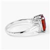 Image 3 : Plated Rhodium 1.65ct Citrine and Lab Diamond Ring