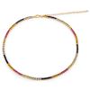 Image 2 : Plated 14KT Yellow Gold 11.65ctw Multi Color Sapphire Necklace