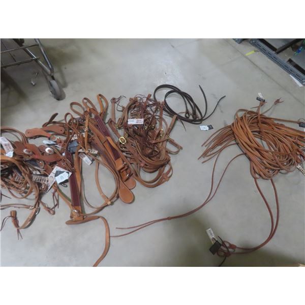 New Equine Tack Lot – Headstalls, Breast Strap, Reins, Spur Straps and More