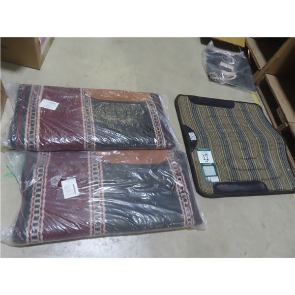 2 Wool Blankets 36 x 34 and Pad