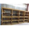 Image 1 : Wood Shelving 7 ft H × 32" D × 15 ft