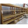 Image 1 : Wood Shelving 7 ft H × 28" D × 19 ft.  Product Not Included