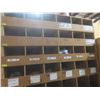 Image 3 : 3 Pigeon Hole Wood Cabinets 8 ft H × 6 ft W × 24" Deep, 2 with 12 Hole & 1 with 36 Hole.  Product