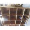 Image 5 : 3 Pigeon Hole Wood Cabinets 8 ft H × 6 ft W × 24" Deep, 2 with 12 Hole & 1 with 36 Hole.  Product
