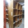 Image 6 : 3 Pigeon Hole Wood Cabinets 8 ft H × 6 ft W × 24" Deep, 2 with 12 Hole & 1 with 36 Hole.  Product