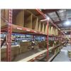 Image 1 : Pallet Racking 48" Deep:  4 Uppers 10 ft, 24 Side Rails 8 ft with Wood Shelving.  Product Not 