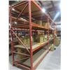Image 2 : Pallet Racking 48" Deep:  4 Uppers 10 ft, 24 Side Rails 8 ft with Wood Shelving.  Product Not 