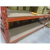 Image 7 : Pallet Racking 48" Deep:  4 Uppers 10 ft, 24 Side Rails 8 ft with Wood Shelving.  Product Not 