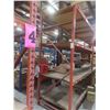 Image 2 : Pallet Racking 48" Deep:  4 Uppers 10 ft, 24 Side Rails 8 ft with Wood Shelving.  Product Not 