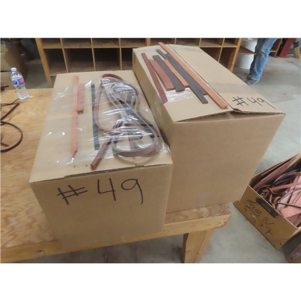 Leather Strapping – Qty 2 Boxes, New