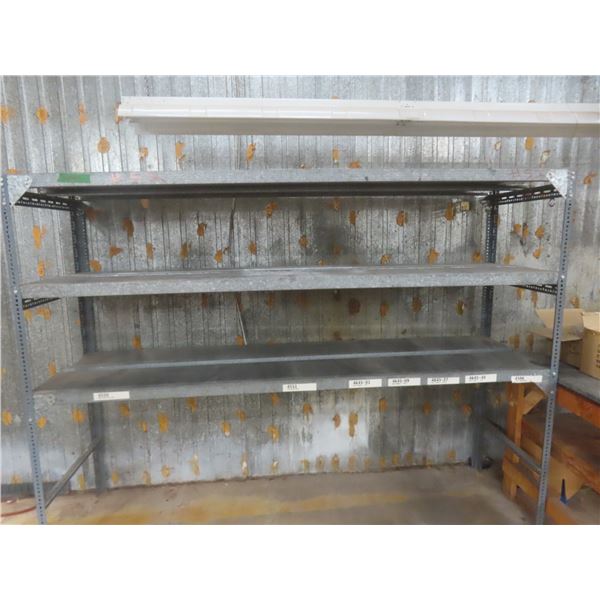 Metal Shelving Unit 6 ft H × 8 ft L × 27" Deep