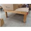 Image 2 : Wood Work Table 20" H × 96" x 48".  Product Not Included.