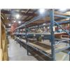 Image 1 : Pallet Racking 48" Deep:  5 Uppers 8 ft, 24 Side Rails 8 ft with Wood Shelving.  No Product
