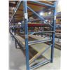 Image 2 : Pallet Racking 48" Deep:  5 Uppers 8 ft, 24 Side Rails 8 ft with Wood Shelving.  No Product