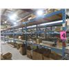 Image 1 : Pallet Racking 48" Deep:  5 Uppers 8 ft, 24 Side Rails 8 ft with Wood Shelving.  No Product Included