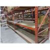 Image 3 : Pallet Racking 48" Deep: 5 Uppers 10 ft, 32 Side Rails 8 ft with Wood Shelving.  No Product