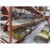 Image 4 : Pallet Racking 48" Deep:  5 Uppers 10 ft, 32 Side Rails 8 ft with Wood Shelving.  No Product 