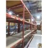 Image 5 : Pallet Racking 48" Deep:  5 Uppers 10 ft, 32 Side Rails 8 ft with Wood Shelving.  No Product 