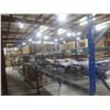 Image 1 : Pallet Racking 48" Deep:  5 Uppers 10 ft, 16 Side Rails 8 ft with Wire Mesh Shelving.  No Product In