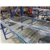 Image 6 : Pallet Racking 48" Deep:  5 Uppers 10 ft, 16 Side Rails 8 ft with 8 Wire Mesh Shelving.  No Product 