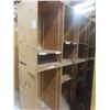 Image 2 : Wood Shelf Units 1 x 8 ft H × 32" D × 8 ft and 2 x 8FT H X 24" D X 8 ft.  No Product Included.