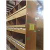 Image 8 : Wood Shelf Units 1 x 8 ft H × 32" D × 8 ft and 2 x 8FT H X 24" D X 8 ft.  No Product Included.