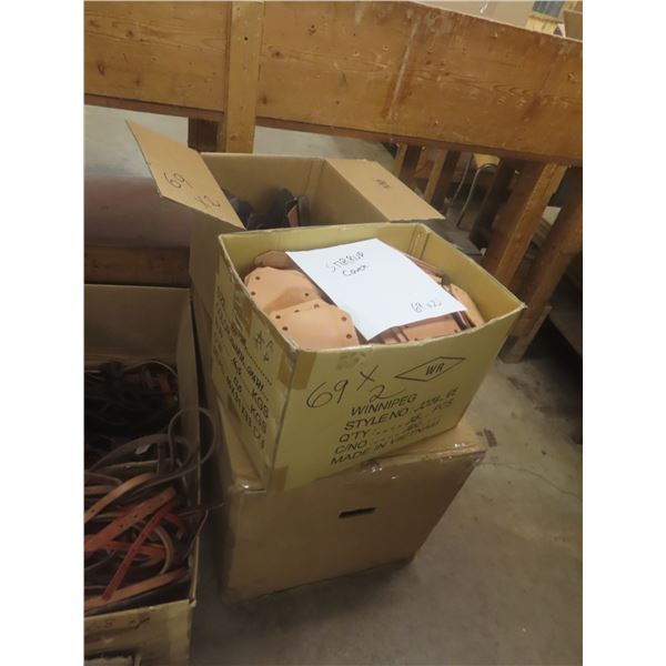 Leather Stirrup Pieces – Qty 2 Boxes, New