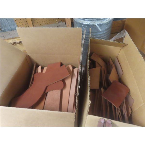 Leather Pieces – Qty 2 Boxes, New
