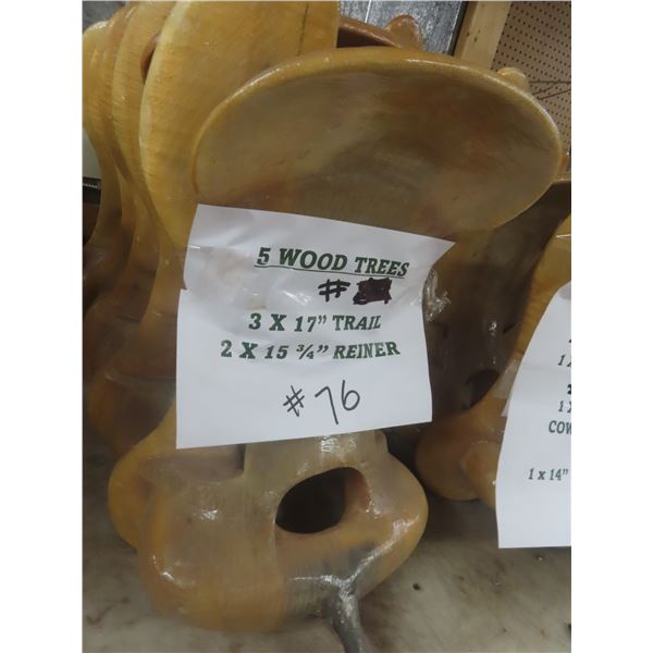Saddle Tree, Wood Trail and Reiner Style – Qty 5