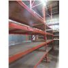Image 10 : Pallet Racking 42" Deep:  9 Uppers 16 ft, 64 Side Rails 9 ft with Wood Shelving.  No Product Include