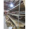 Image 3 : Metal Adjustable Shelving – 8 Uppers 10 ft, 40 Cross Beams 8 ft w/ Wood Boards 36 x 96.  No