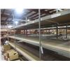 Image 4 : Metal Adjustable Shelving – 8 Uppers 10 ft, 40 Cross Beams 8 ft w/ Wood Boards 36 x 96.  No