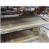 Image 6 : Metal Adjustable Shelving – 8 Uppers 10 ft, 40 Cross Beams 8 ft w/ Wood Boards 36 x 96.  No