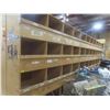 Image 1 : Wood Pigeon Hole Style Cabinet 8 ft H × 24" D × 8 ft – Qty 3.  No Product Included.