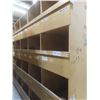 Image 1 : Wood Pigeon Hole Style Cabinet 8 ft H × 24" D × 8 ft – Qty 3.  No Product Included.