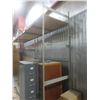 Image 1 : Adjustable Metal Shelving – 3 Uppers 10 ft, 6 Cross Rails 8 ft, w/ Wood Boards 3 x 8 – Qty 2.  Produ