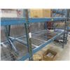 Image 4 : Pallet Racking 48" Deep: 3 Uppers 10 ft, 12 Side Rails 8 ft with Wire Mesh Panels.  NO Product Inclu