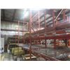 Image 10 : Pallet Racking 42" Deep:  9 Uppers 10 ft, 28 Side Rails 12 @ 10 ft and 16 @ 12 ft with Wire Mesh 
