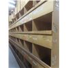 Image 1 : Wood Pigeon Hole Style Cabinet 8 ft H × 24" D × 8 ft – Qty 3.  No Product Included.