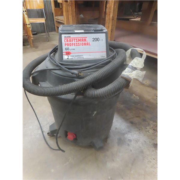 Craftsman Shop Vac 60 L, 200 CFM