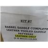 Image 3 : Barrel Saddle Kit w/ Leather-Tooled Saddle Patterns – Leather Only